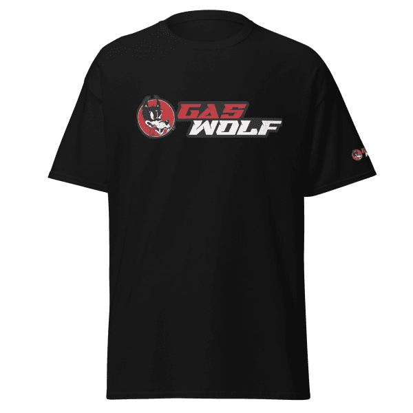 Gas Wolf Logo Black T-shirt