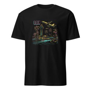 LAX Airport Tee front shirt design view